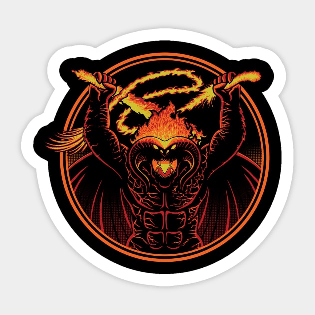 The Shadow and the Flame Sticker by DCLawrenceUK